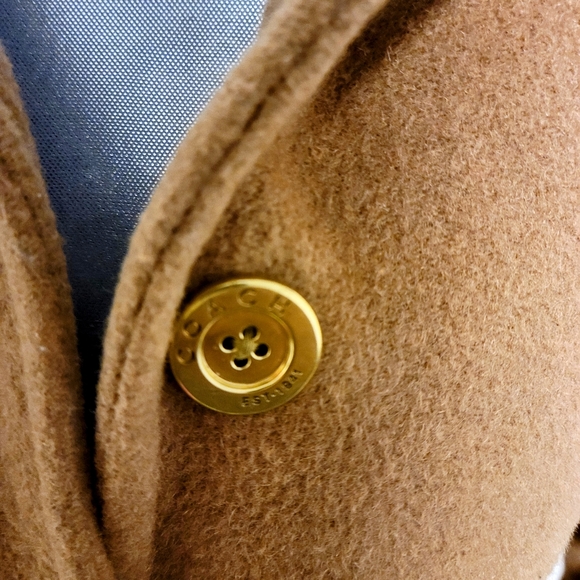 COACH Three Quarter Length Wool Coat - Picture 3 of 4